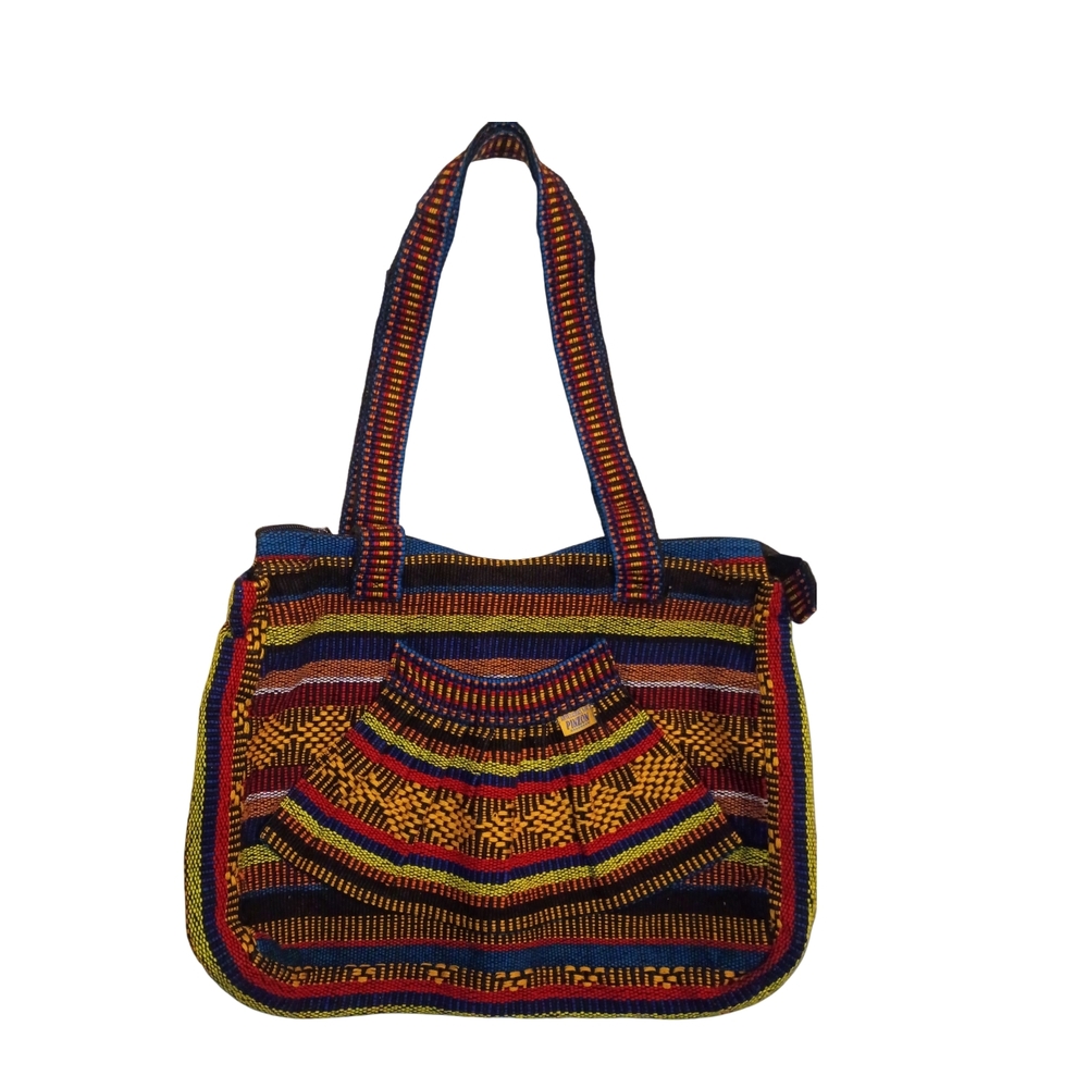 Multicolor Striped Tote Bag Pinzon Euc